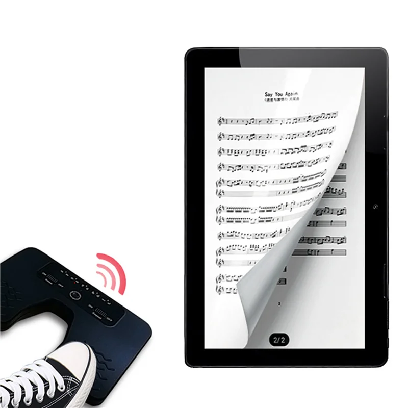 

AA75-5X Wireless Page Turner Pedal Music Foot Pedal For Guitar Violin Piano Music Sheet Flipping Musical Instrument-Black