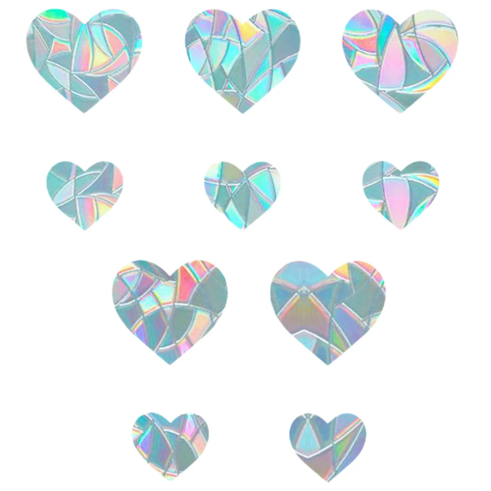 10pcs Anti Bird Strike Glass Stickers Decals Window Cling Non Adhesive Static Cling Sticker Pet Removable Decorative