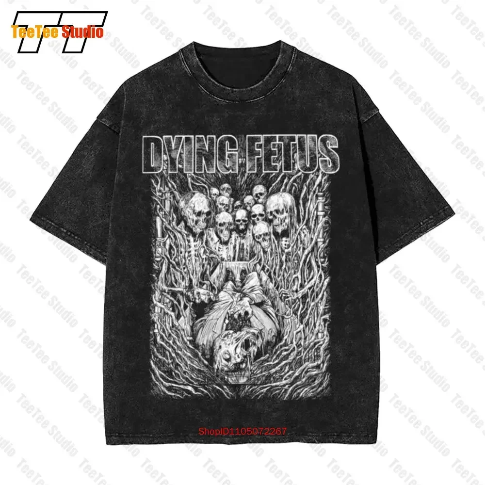 Dying Fetus Treachery Men'S Vintage Oversized T-Shirt 9VAP