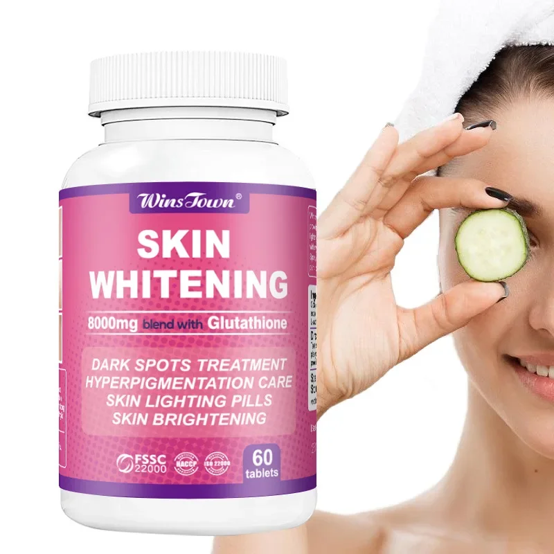 

1 bottle of Skin Whitening pills beauty capsule to brighten black spots on the skin treat pigmentation and over care