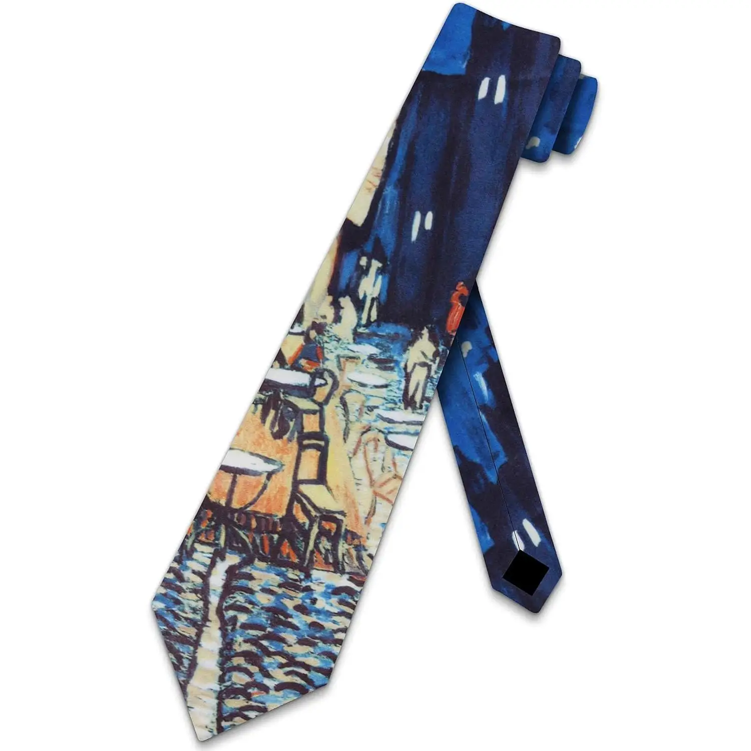 

Краватки для кафе на открытом воздухе, художественный галстук, формальный галстук с принтом для свадебной вечеринки, фестиваля, повседневного дня рождения, банкета, работы, бизнеса и т. д.