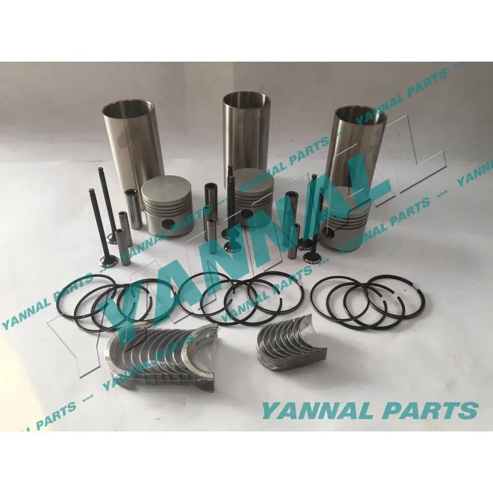 

For Mitsubishi Cylinder Liner Kit With Engine Bearing & Valves K3C Excavator Engine Parts