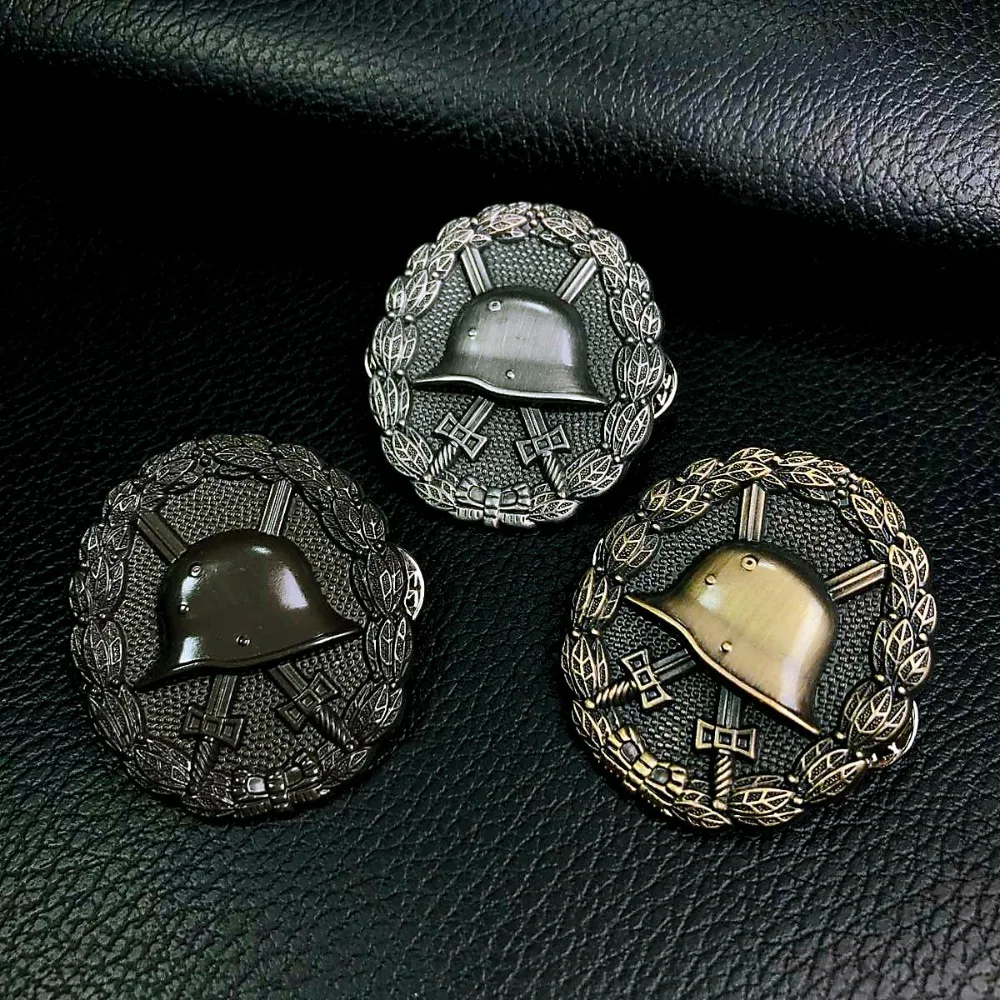 الحرب العالمية الثانية الحرب الألمانية الجرح ميدالية البحرية U-قارب شارة خزان الاعتداء ألمانيا ميداليات الديكور الحرف دبابيس