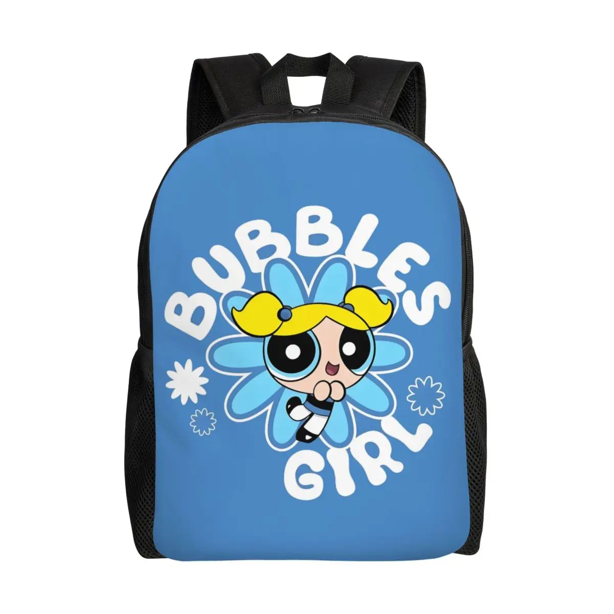 Aangepaste P-PowerPuffes Anime rugzak voor mannen vrouwen school student boekentas past op 15-inch laptop cartoons tassen