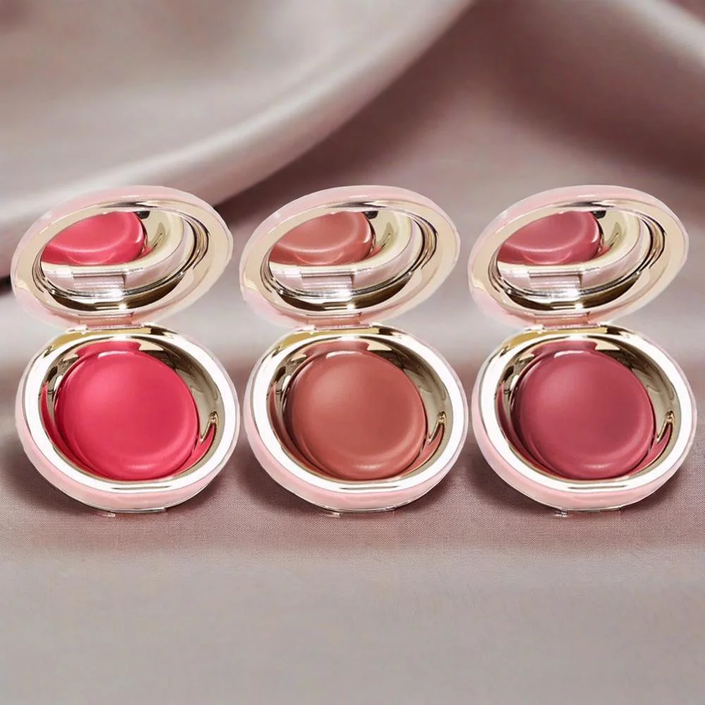 Multifunktionale Rouge-Creme für seltene Schönheit, natürliches Wangen-Gesichts-Rouge, Lidschatten, Rouge, Schlamm, hohe Farbwiedergabe, glattes Rouge