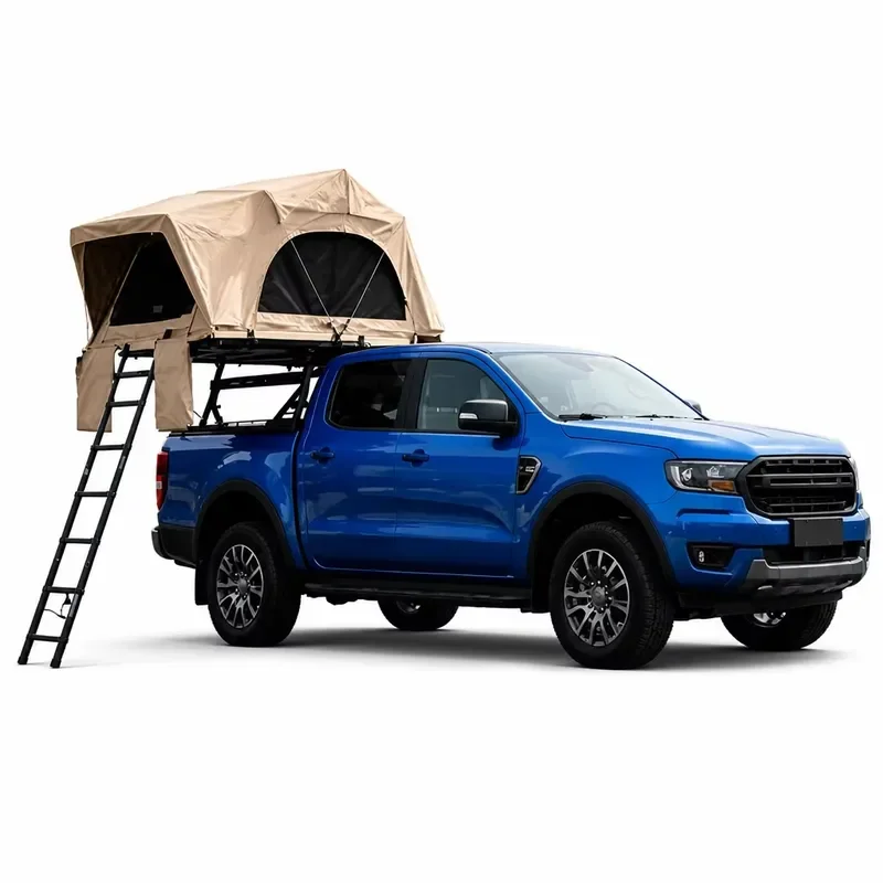 Pickup Truck Compatible 2 3 Person Lightweight Waterproof Windproof Rooftop Tent Hardshell for Offroad Camping Travel
