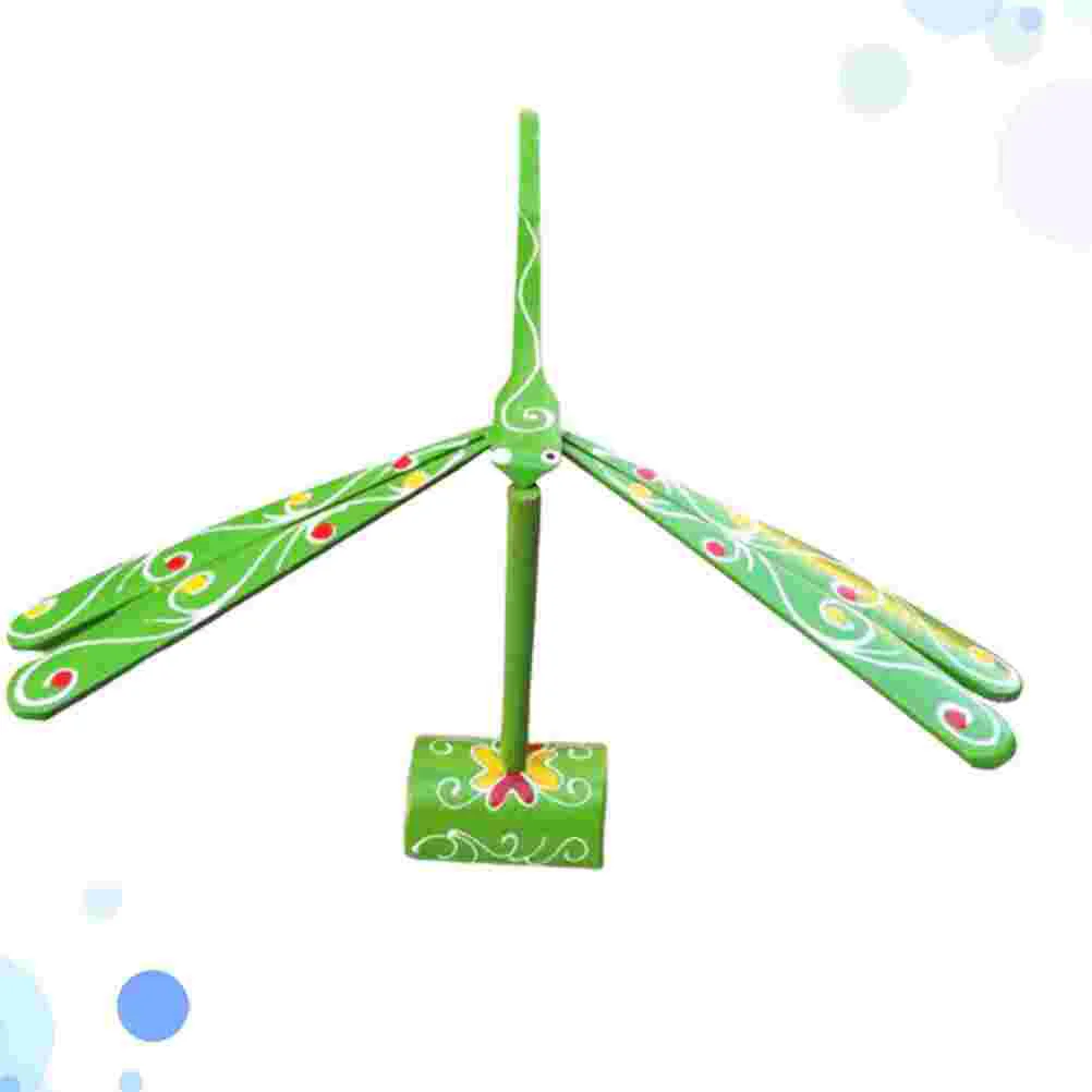 Handcrafted Toy Bamboo Dragonfly Model Balance Attention-catching Wooden