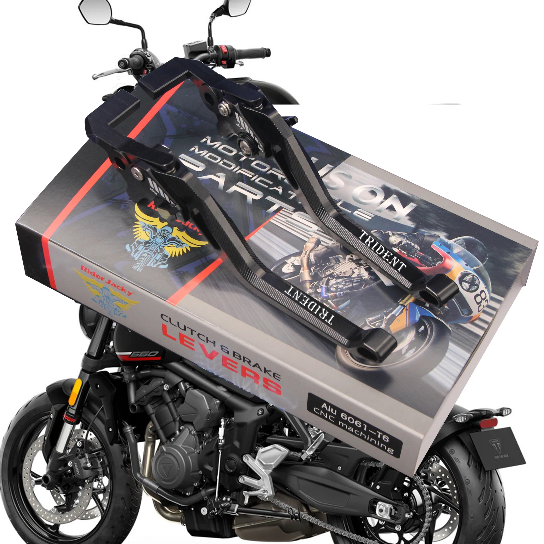 

Для Triumph TRIDENT 600 2021 2022 2023 2024 2025 Регулируемый 3D ромб полые длинные рычаги тормозной муфты мотоцикла