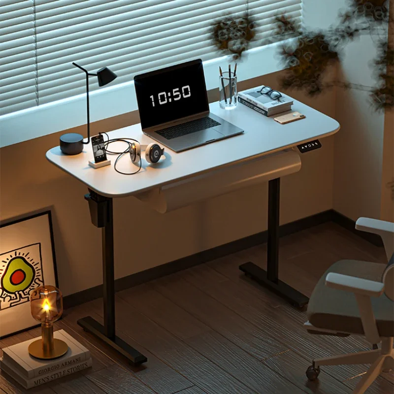 

Electric Lifting Desk Standing Computer Desk Office Mobile Desk Bedroom Table