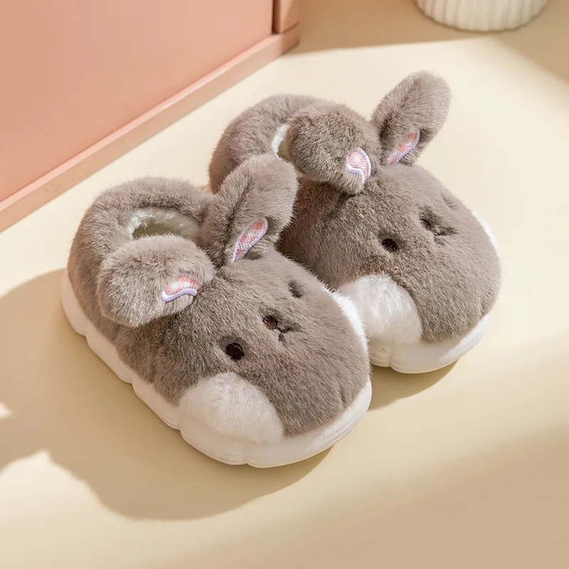 Baby Cotton Slippers Girls Cute Cartoon Rabbit Shoes Anime Baby Home Shoes Thick Soled Shoes 슬리퍼 أحذية 캐주얼 신발 أحذية غير رسمية