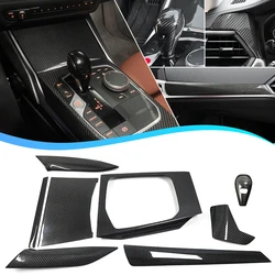 LHD/RHD Carbon Fiber For BMW 2 Series G42 2022 220d 220i 230i M240i Centre Console Dashboard Side Air AC Vent Gear Panel Trim