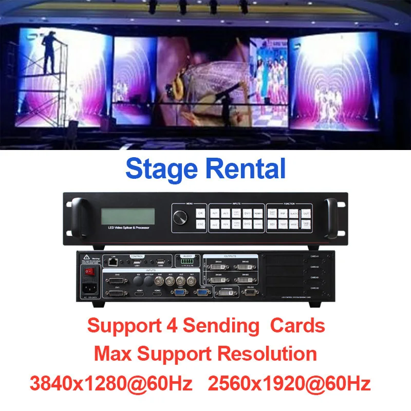 

SC358 Led Screen Video Wall Splicer Processor Controller work with 4 send card novastar msd300 linsn ts802d Like Vdwall Lvp608