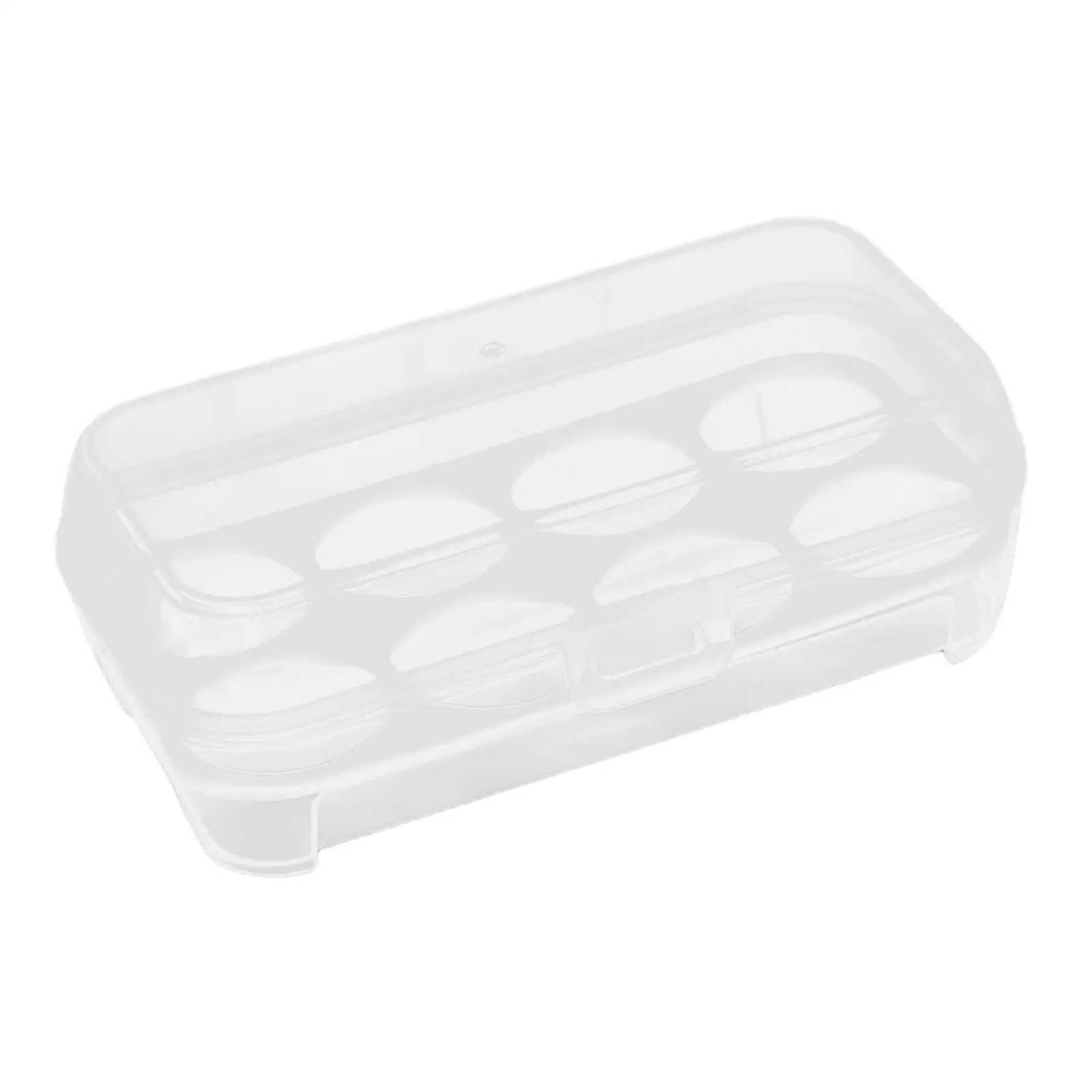 Portable Egg Crate Carrier Case for Kitchen Fridge Camping Hiking Fishing BBQ Clear PP Material Durable Design