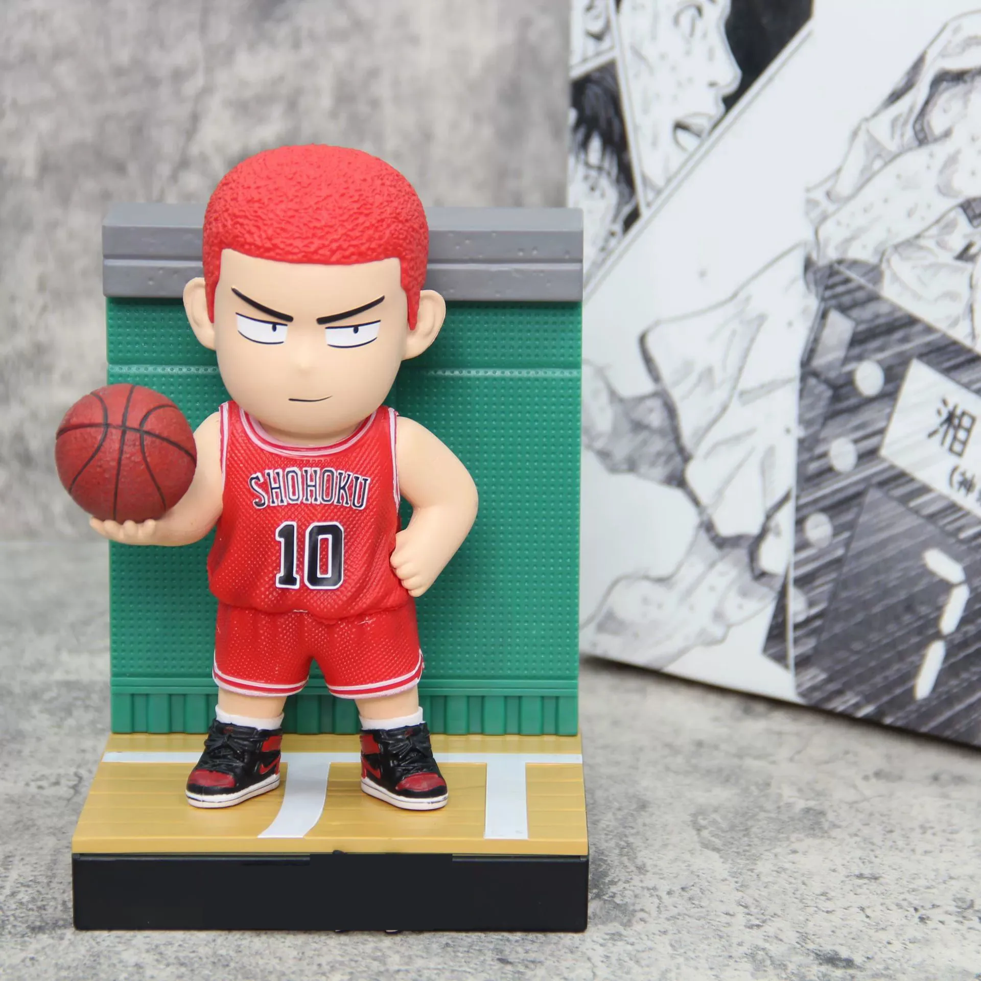 18 ซม.Slam Dunk โรงยิมมือ Q รุ่นหูหนาน Five Tigers Hanamichi Sakuragi Rukawa Kaede การ์ตูนกล่องตาบอดตกแต่งของขวัญ