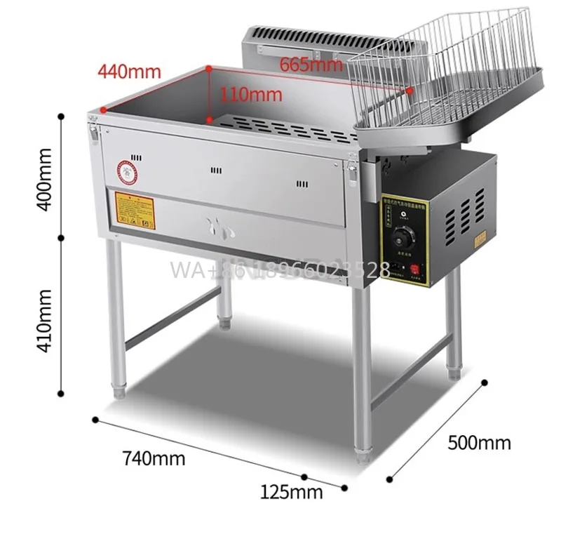 

Rings Multifunctional and Portable Commercl Kitchen Griddle and Deep Fryer Electric for Fry Chicken/patato Chips/onion