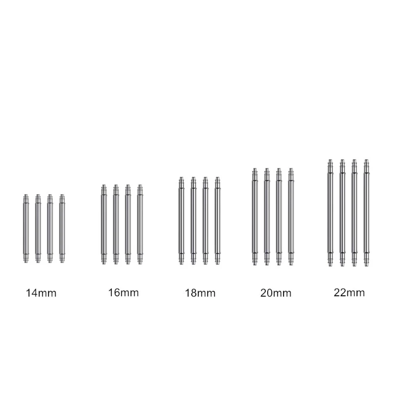 20 Stück Federstege aus Metall für Uhrenarmbänder, Federstifte 14mm 16mm 18mm 20mm 22mm, Uhrenreparaturwerkzeug