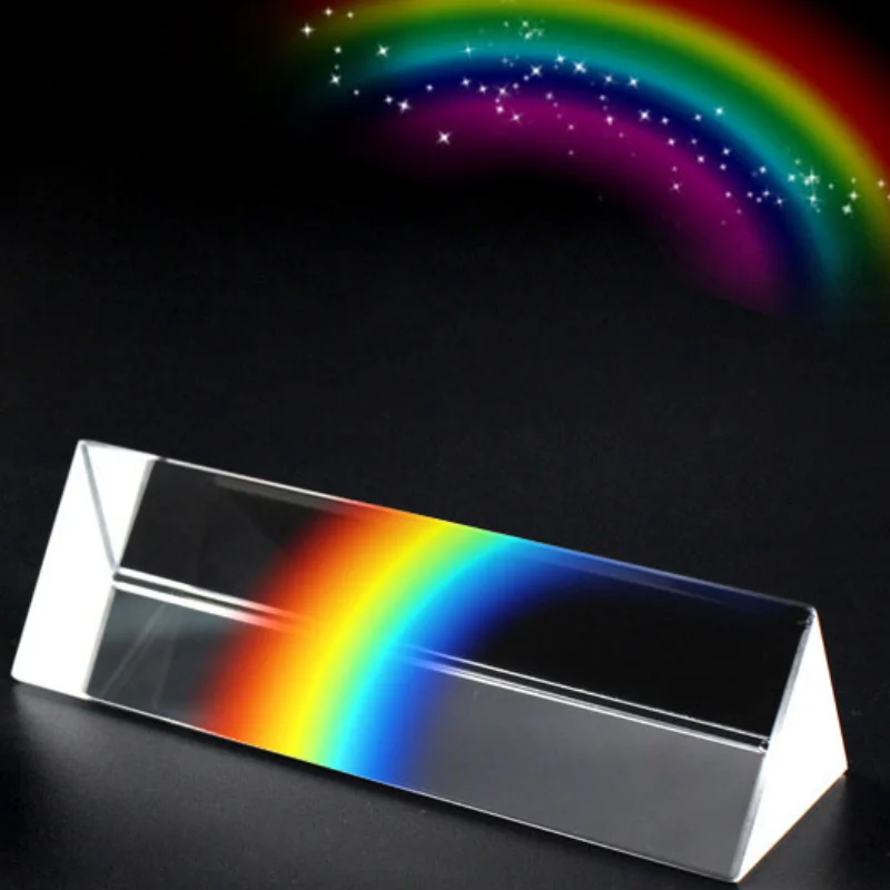 

1Pcs Optical Refraction Right Angle Triangular Prism Triangular Strip Photography Props Optical Physics Teaching Experimental