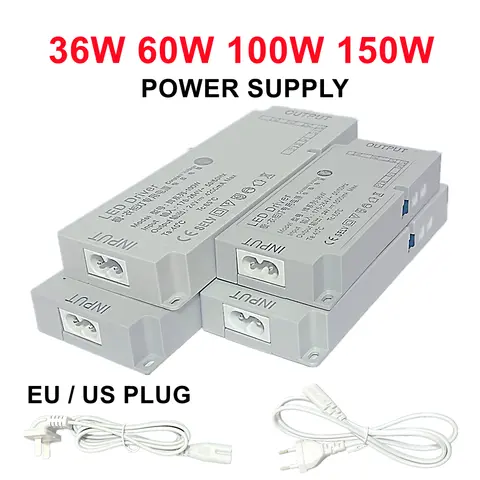 Trasformatori domestici con spina UE/USA AC220V a DC12V 24V Alimentatore switching Armadi per illuminazione domestica Armadi Striscia luminosa a LED