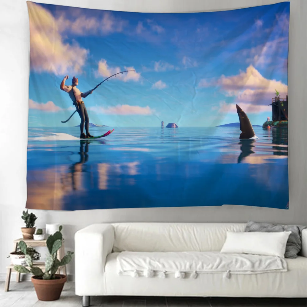 Home Decoration Wall Decor Fortnite Tapestries Funny Tapestry Aesthetic Tapries Room Decorations for Bedroom Decors Hanging Art