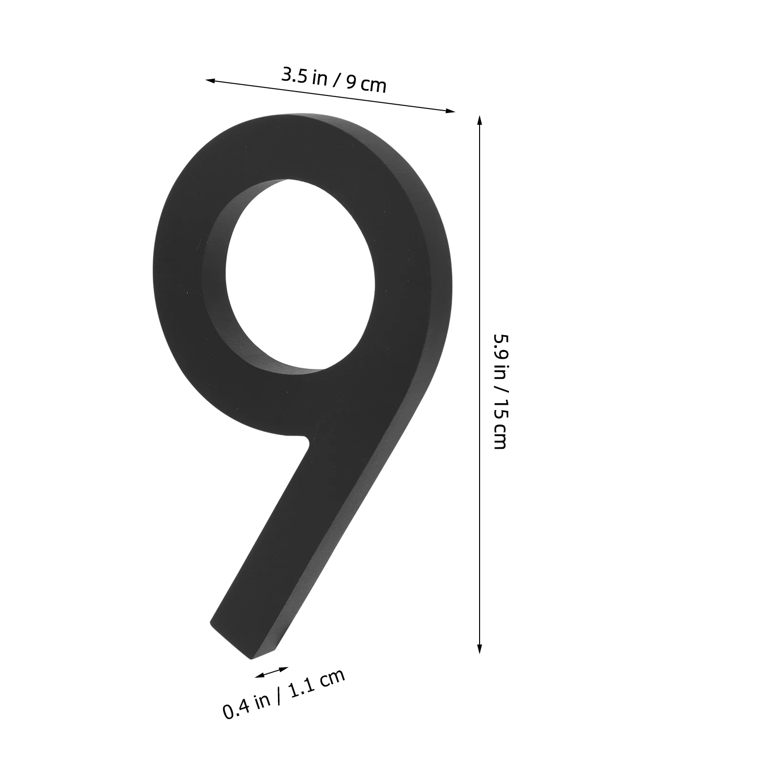 

Door Number Premium Acrylic Metal Durable Doorplate Clear Visible for Hotel Office Home Decoration Address Number Sign