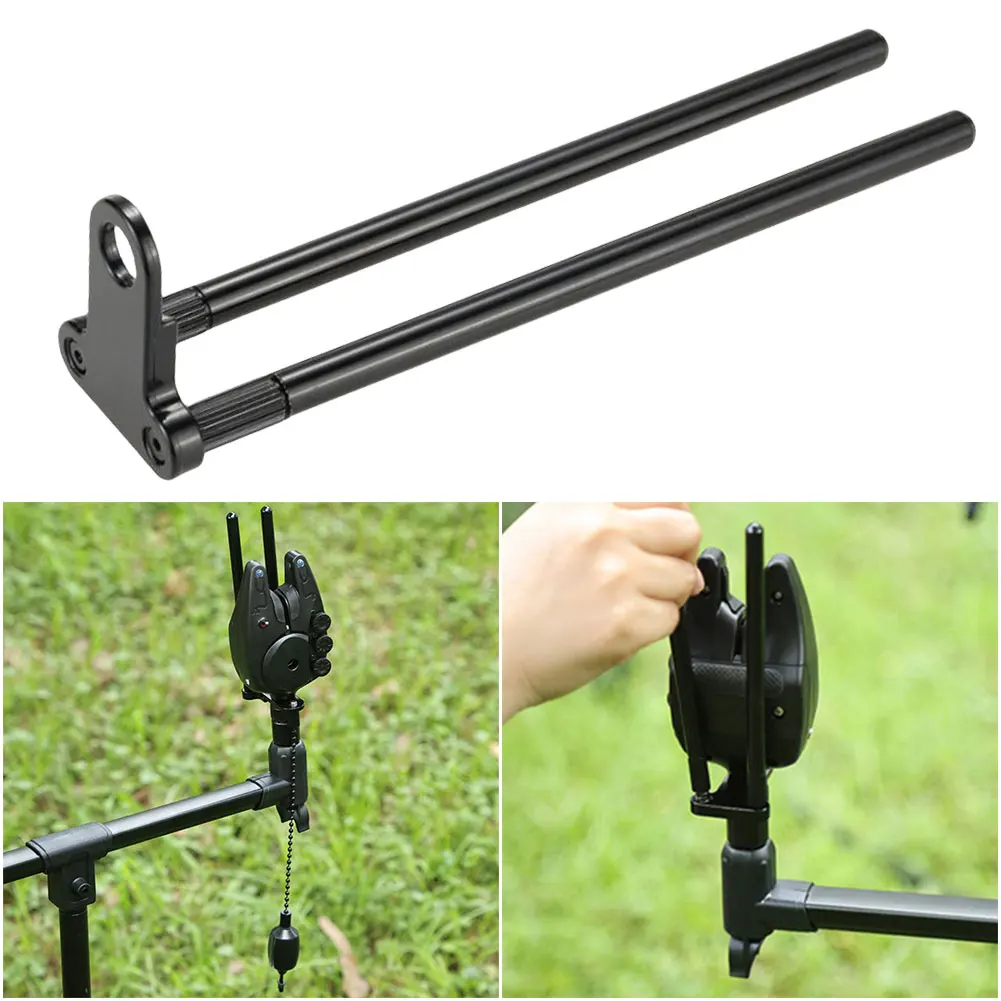 مجموعة أعواد مقاومة للرياح من سبائك الألومنيوم، صنارة صيد تلسكوبية محمولة خفيفة الوزن، مؤشر لدغة السمك لأداة صيد سمك الشبوط