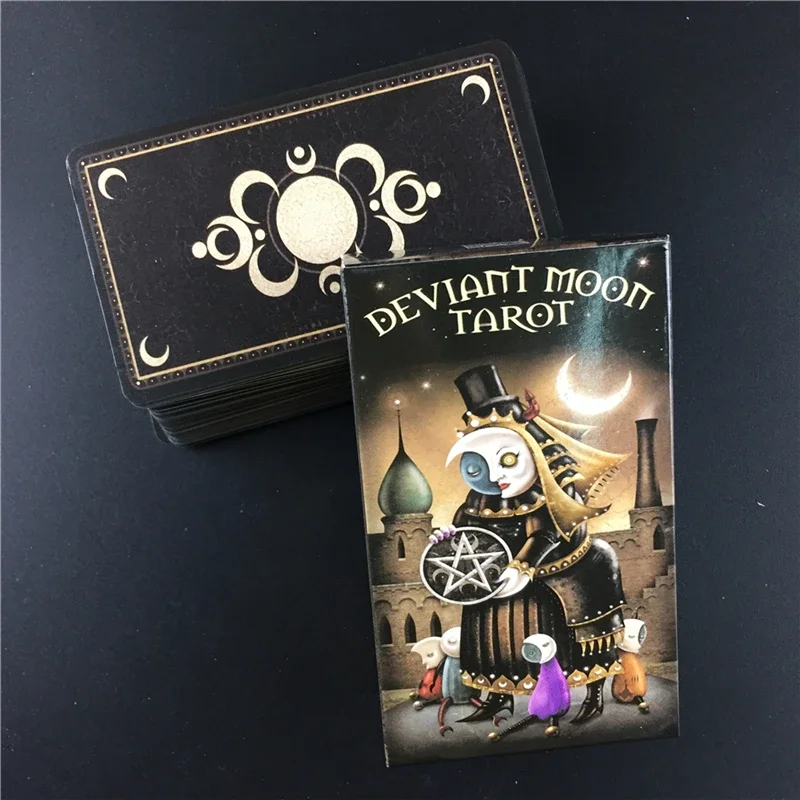 New English Board Game Deviant Moon Tarot Cards English Version For Family Party  Table Deck Games Entertainment Board games