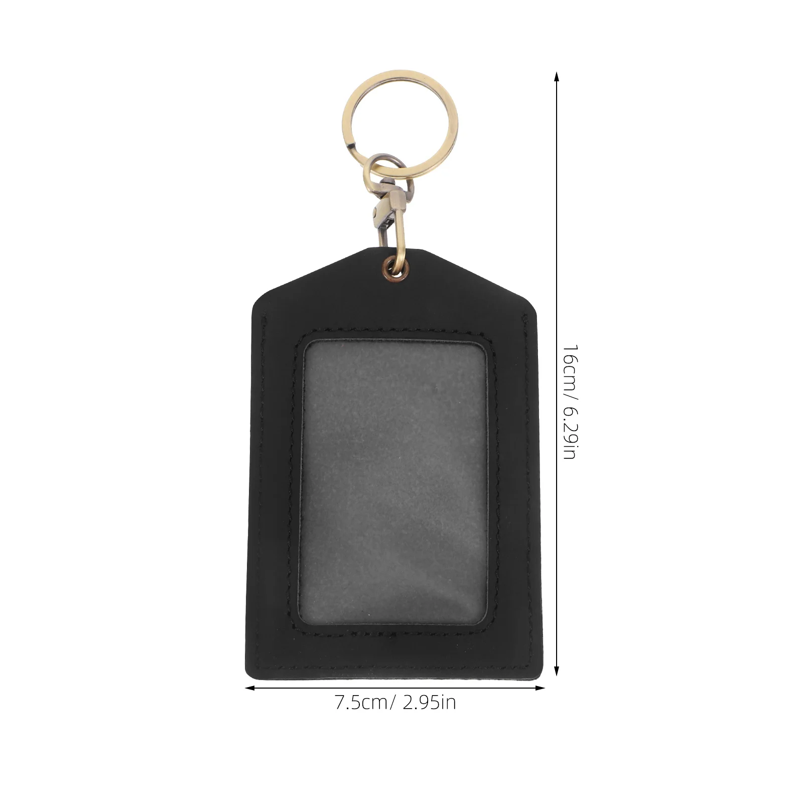 Sleek Id Holder for Lanyard with Transparent Cover Reusable Badge Card Protector for Work Access Control