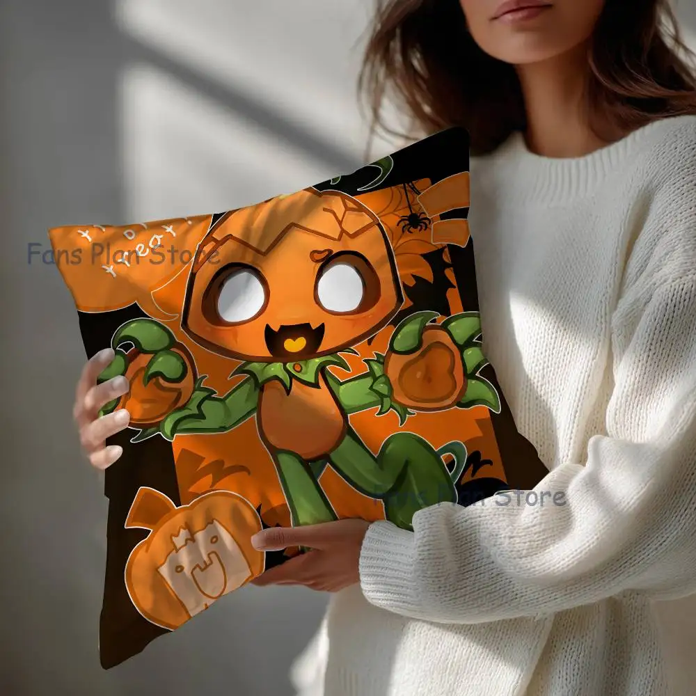 D-Dandy Game G-Gourdy Pillow Case Square Double-Sided Printing Short Plush Sofa Cushion Cover Bedroom Office Sofa Gifes