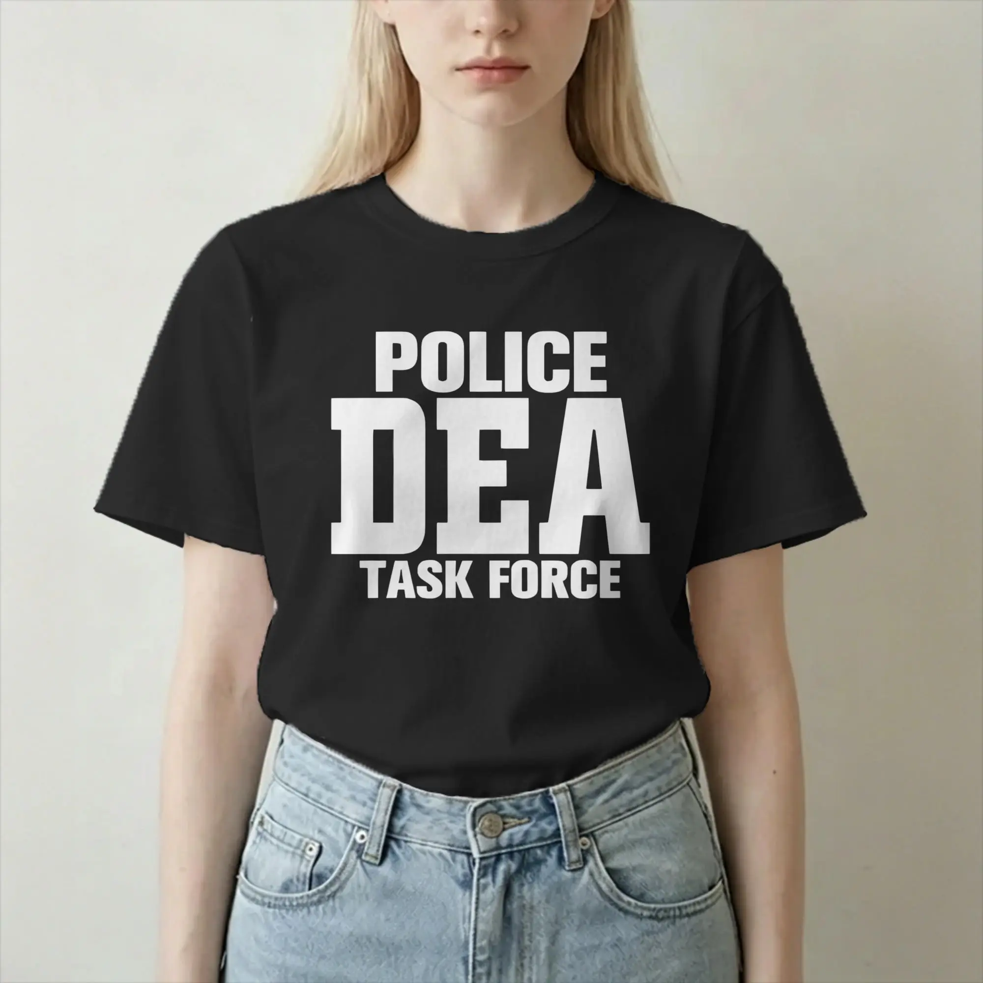 DEA US Federals Interdiction Agency Police Fans T-Shirt Men Women  Humor Cotton Tee Shirt O Neck T Shirt New Arrival Clothes