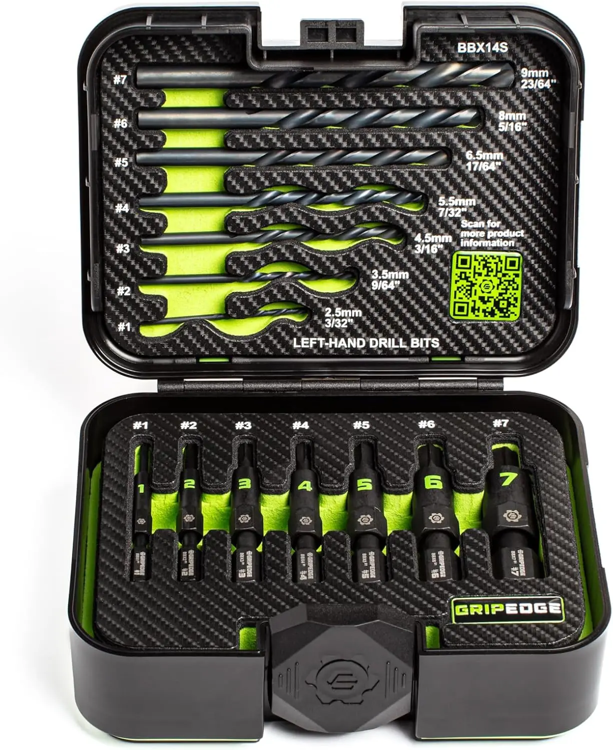 

Набор экстракторов GRIPEDGE Tools G-FORS, 14 предметов, различные размеры # 1 - # Набор из 7 сверл для левой ручной дрели для удаления сломанных шпилек и поврежденных болтов