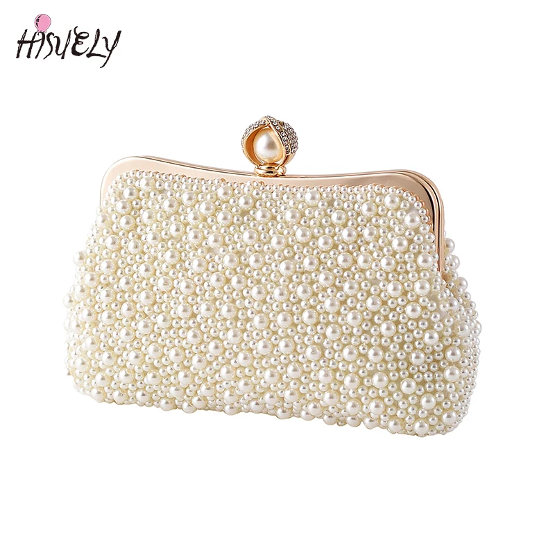 

Сплошной цвет бежевого цвета, женский жемчужный клатч, новинка 2025 года, благородная вечерняя сумка с кристаллами и бисером, свадебный клатч, вечерняя цепочка, вечерняя сумка