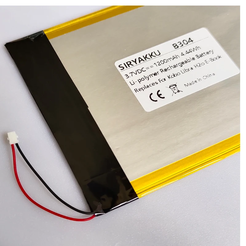 Replacement PR-158098N Battery For Kobo Liba H20 H2O Electronic Reader 1ICP2/80/98 Batteries 3.7V 1200mAh