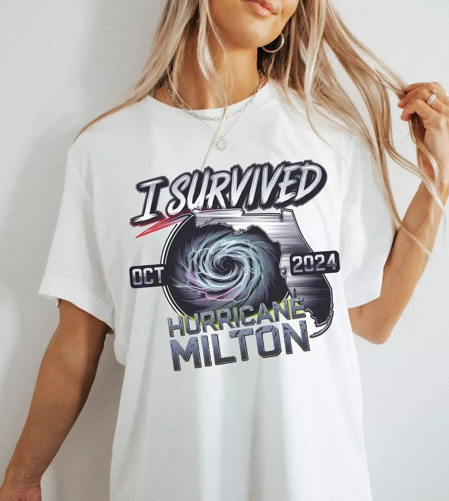 Hurricane Milton Survivor Unisex Shirt Resilience Tee I Survived Hurricane Mil