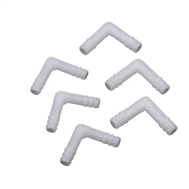 5Pcs PE Elbow Connector Aquarium Tank Air Pump Hose Pagoda Joint Watering Irrigation Garden Water Pipe Connector 8/10MM