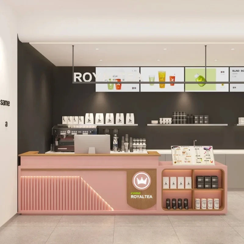 custom.Coffee Checkout Counter Hotel Office Furniture Work Front Desk Reception Salon Reception Desks With Cabinet