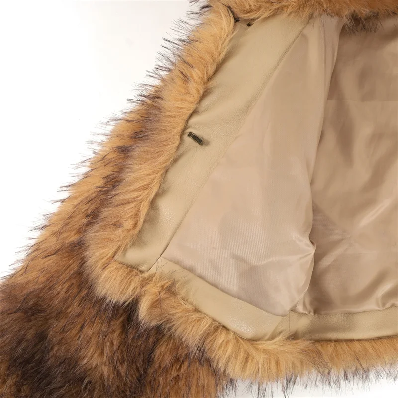 Women's fur coat 2025 New casual Women's winter jacket Stand collar windproof and warm thick coat Women's winter sheepskin coat