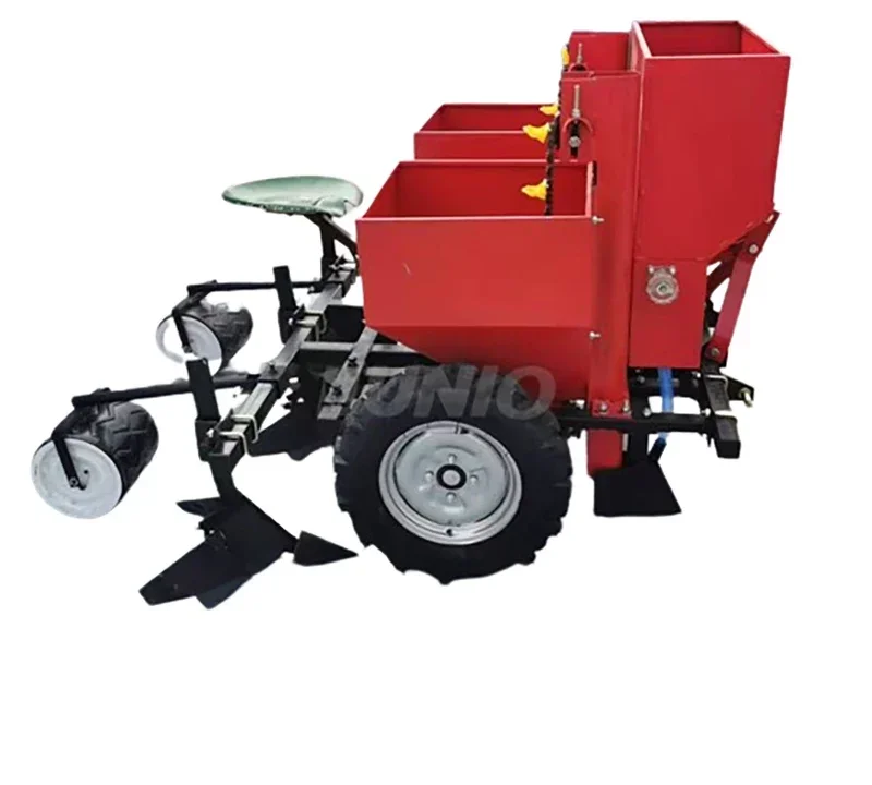 2 rows potato planter farming seed seeder agricultural machinery equipment mini small tractor mounted 4 row potato planter