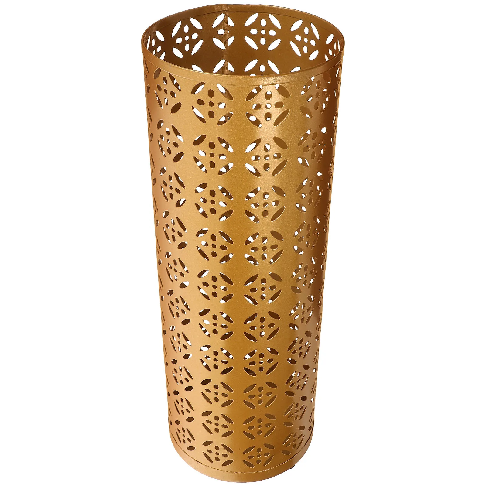 

1pc Rain Umbrella Storage Bucket Iron Stand Holder For Home Hotel Entryway Organizer Hollow Design Foldable Easy Clean