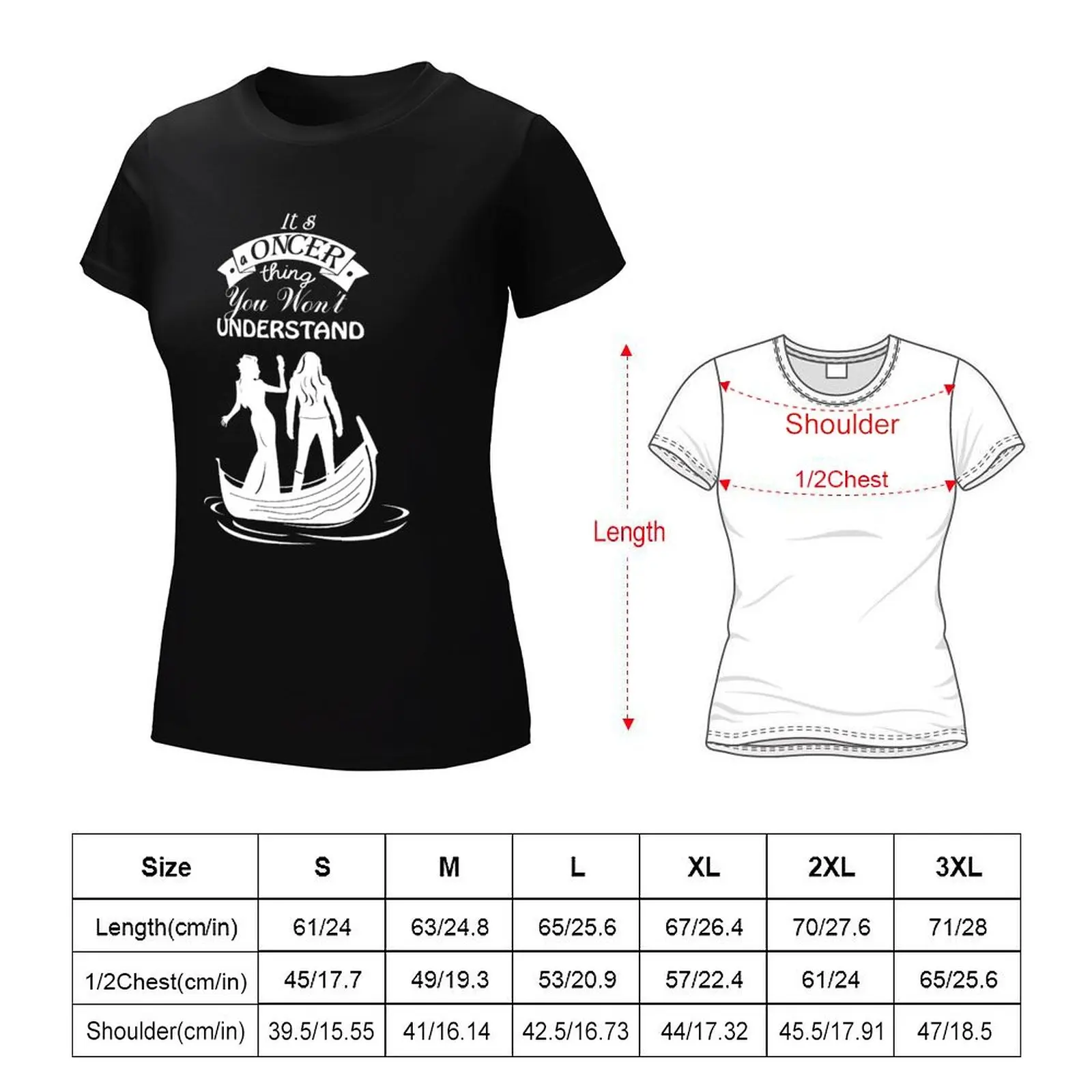 Swan Queen (b/w). Oncer Thing! T-Shirt tees plus size tops Female clothing black t-shirts for Women