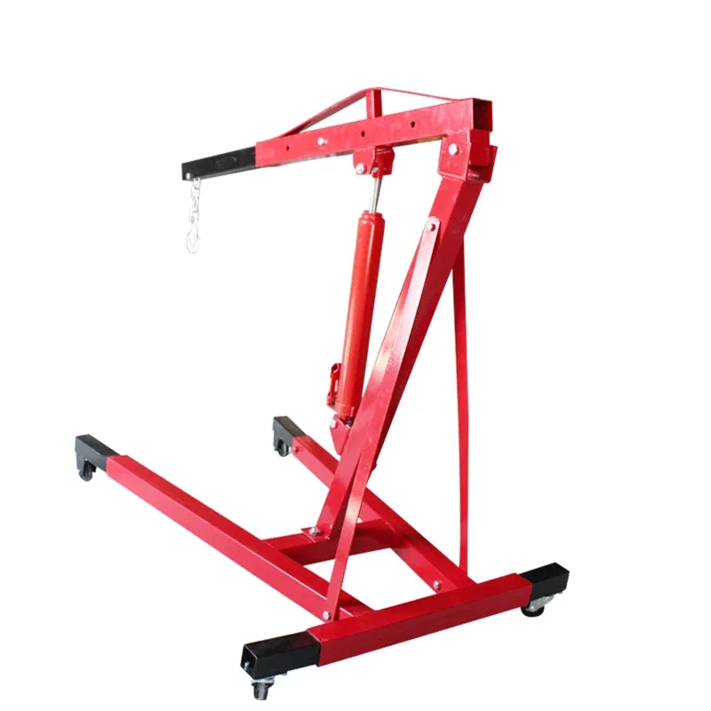 Manual Hydraulic Engine Crane Foldable Portable Engine Crane For Workshop Repairing