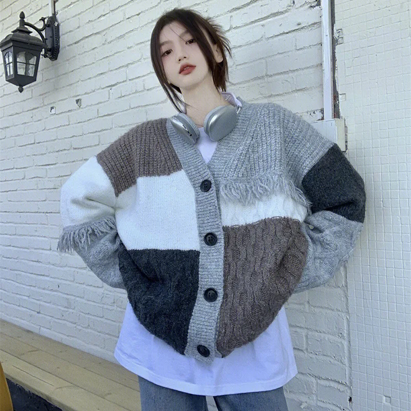 Women's Autumn and Winter Soft Glutinous Small Fragrant Wind Korean Sweaters, Knitted Sweaters, Outercoats, Female