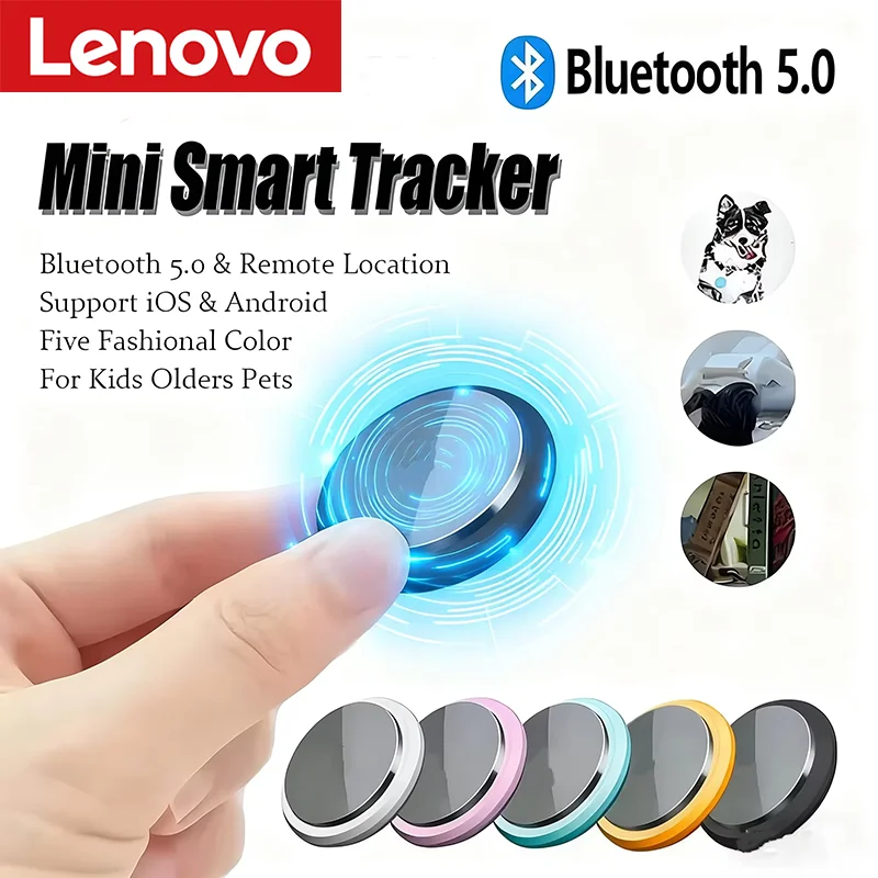 

Lenovo Mini 5.0 Anti-Lost Device GPS Bluetooth Tracker Air Tag Pet elderly Kids Wallet Tracking For IOS Android Smart Locator ﻿