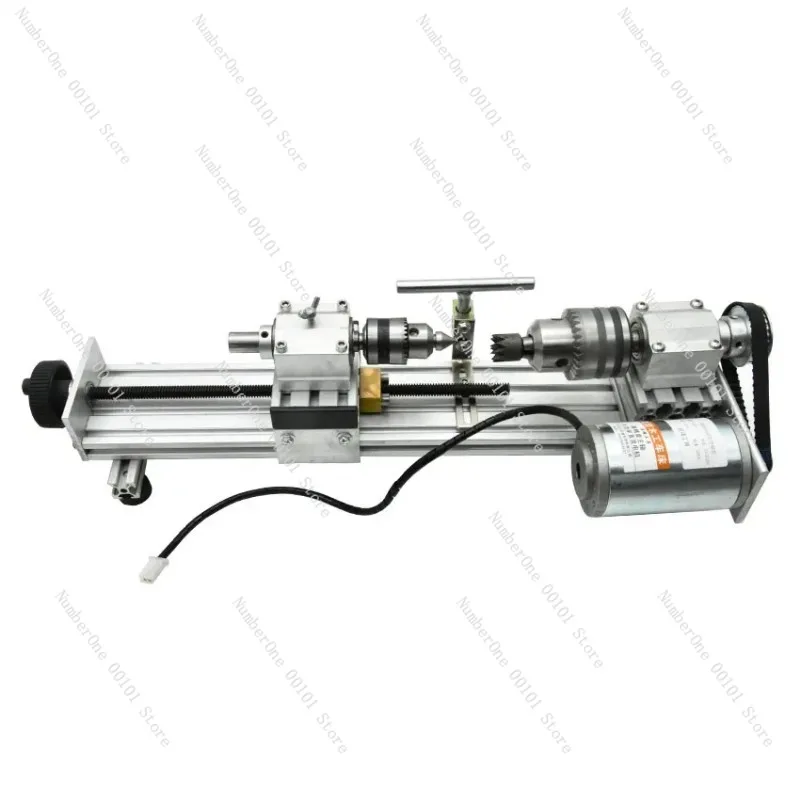 

Lathe Polishing Machine Mini Metal Woodworking Lathe Stepless Speed Regulation High Precision Mini Lathe Beads Machine 220V 280W