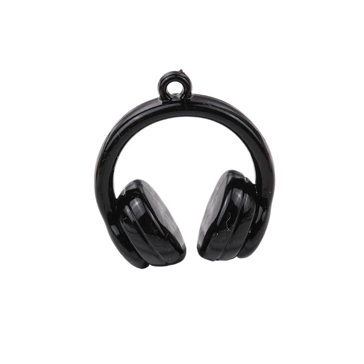 DIY Jewelry Finding Simulation Earphones Shape Acrylic Plastic Necklace Earring Pendant Charms Beading Material 43*33*20mm 50pcs