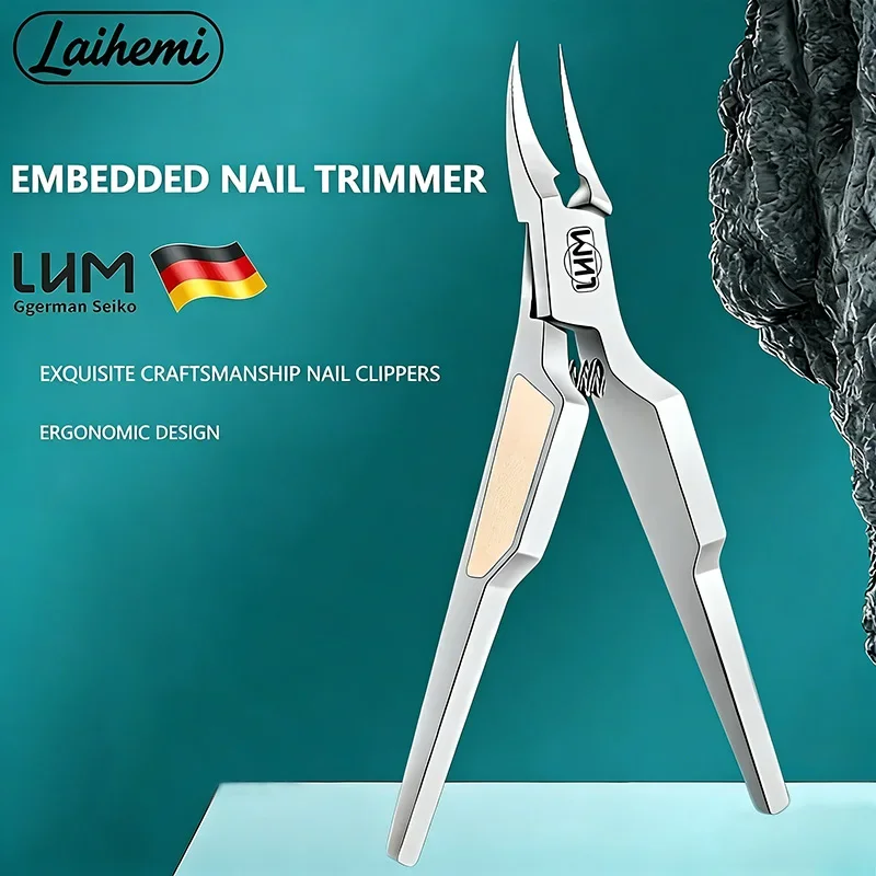 

Stainless steel nail clippers, suitable for handling embedded and thick toenails, nail clippers designed for the elderly