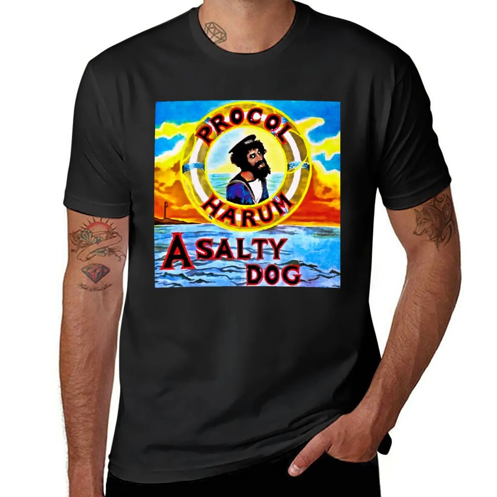 

New Procol Harum - A Salty Dog T-Shirt graphic t shirts boys animal print shirt oversized t shirts for men