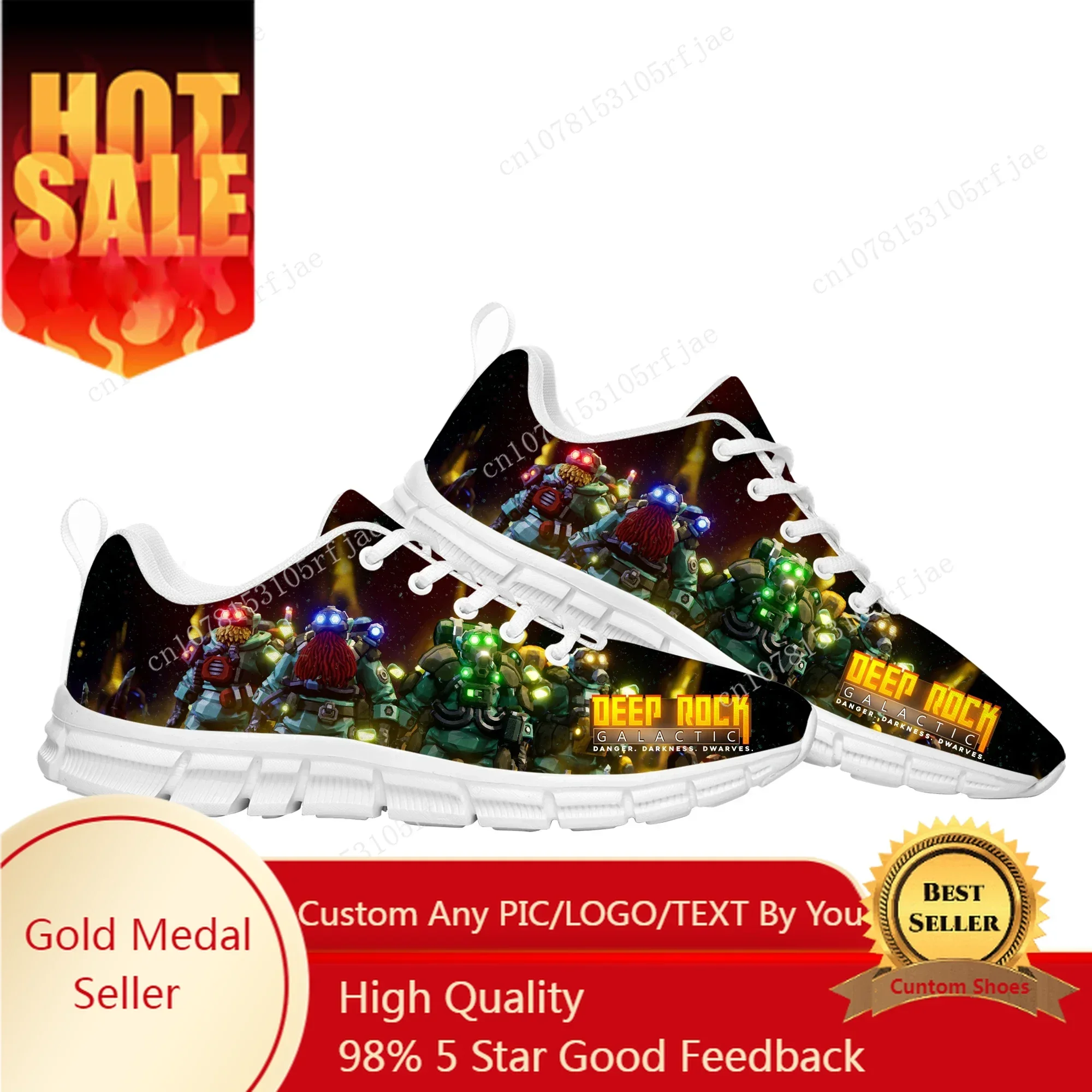 Deep Rock Galactic Sports Custom Shoes Cartoon Game Mens Womens Sneaker Tailor Made Couple Built Shoes