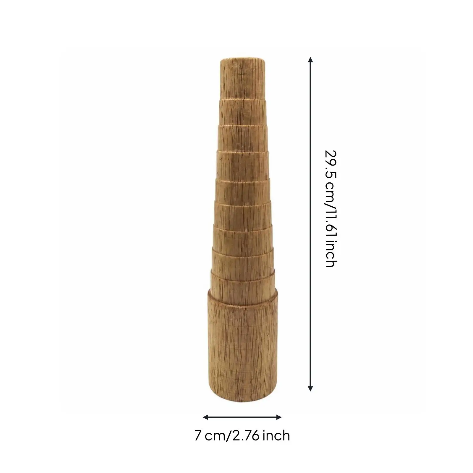 Wooden Bracelet Sizing Rod for Reshaping Bangle Form Jewelry Repair Tool Tapered Mandrel DIY Craft Equipment