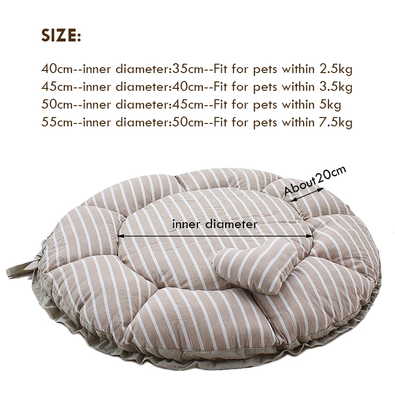 Cat Bed Small Dog Cute Flower Bed 2 in 1 Soft Blanket and Donut Bed for Indoor Cats Dogs Cosy Bedding Warm Warm Pet Bed Cushion