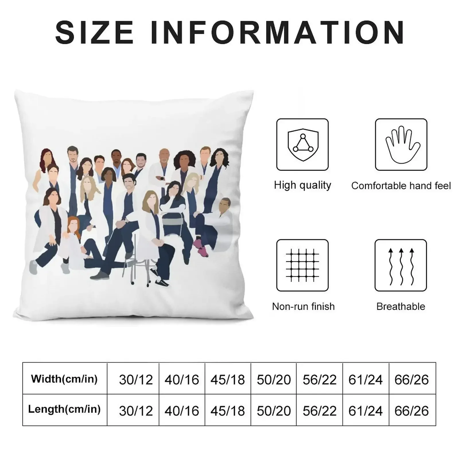 GA Characters Throw Pillow Room decorating items Christmas Cushion For Home Cushion Covers For Living Room pillow